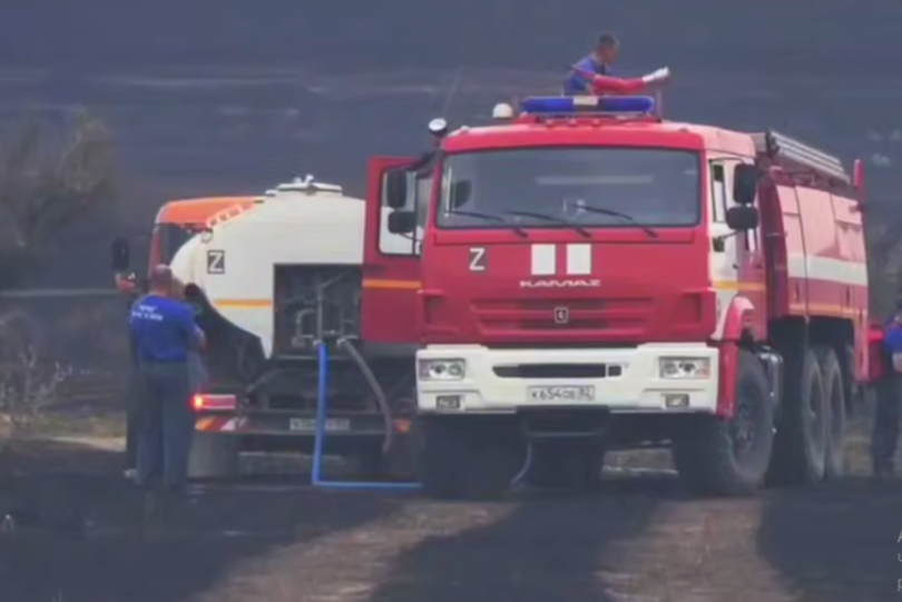 В Белогорском районе при поддержке авиации локализовали пожар на 450 гектарах