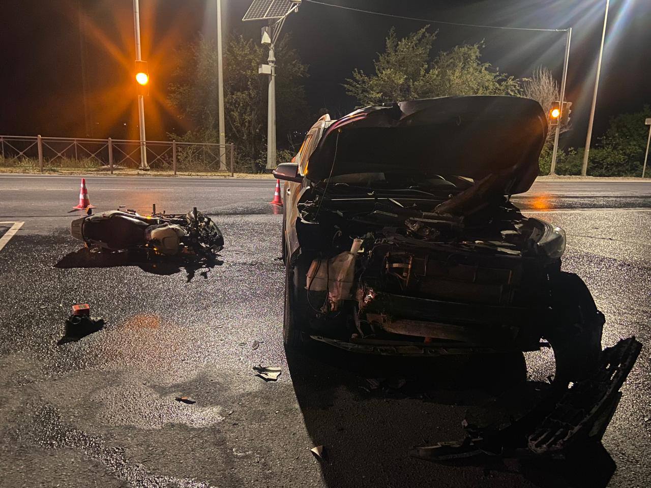 В Феодосии сбили подростка на мотоцикле