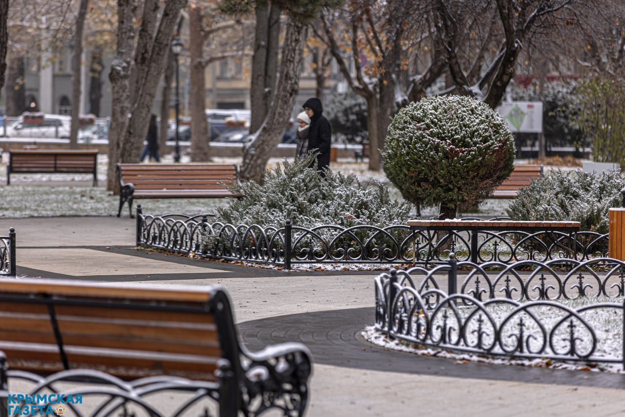 Зимняя атмосфера в Симферополе