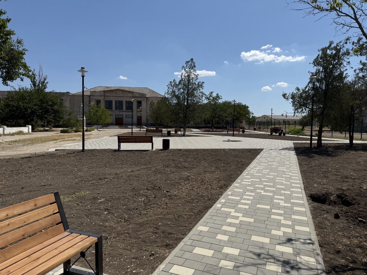 В Первомайском районе завершили благоустройство общественной территории