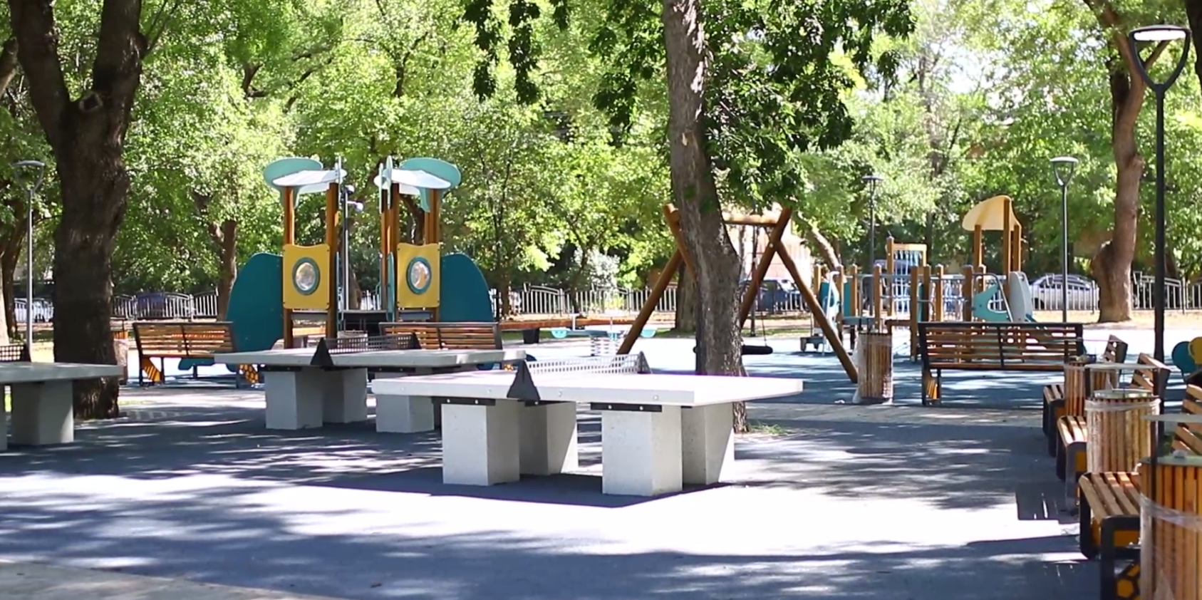 Благоустройство двух парков в Симферополе и территории у Нижнего пруда в районе радиорынка: на каком этапе работы