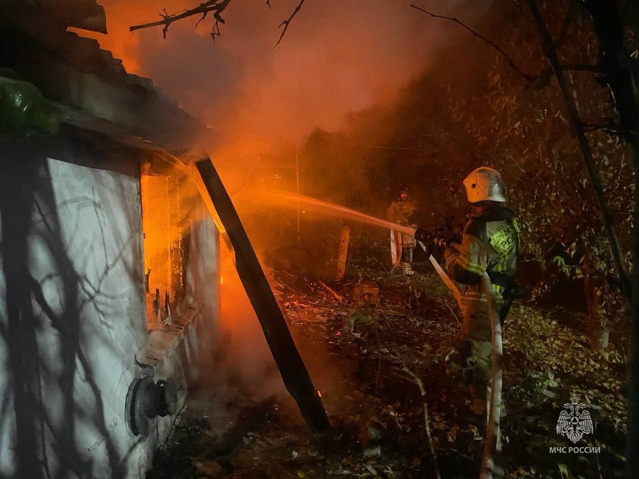 В Нижнегорском районе на пожаре погиб человек