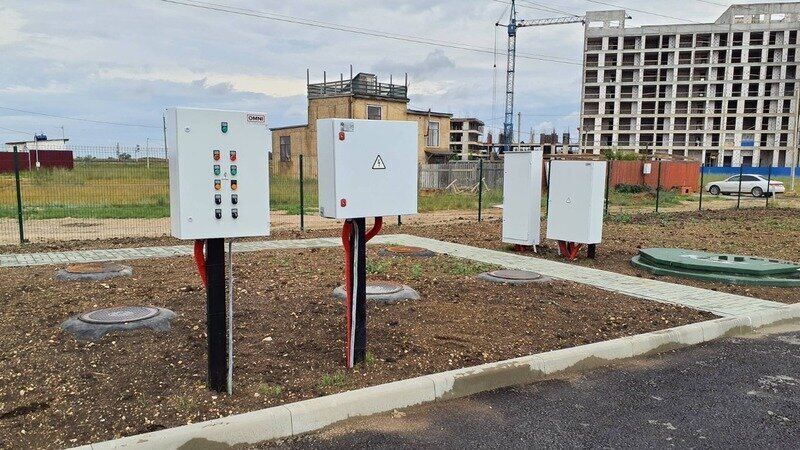 В Сакском районе завершается строительство сетей водоотведения