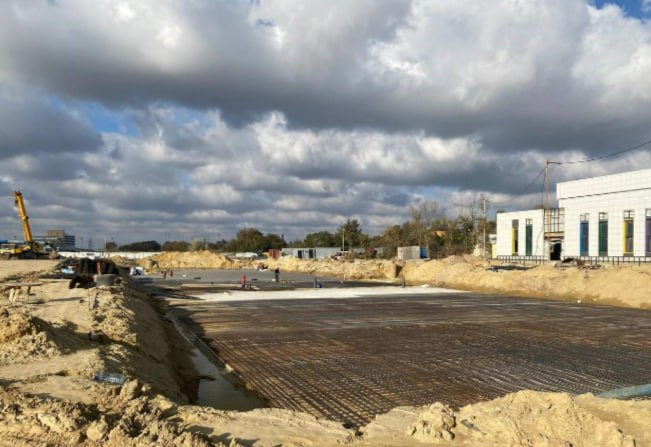 В Евпатории начали закладывать фундамент под здание пансионата  детского реабилитационного центра