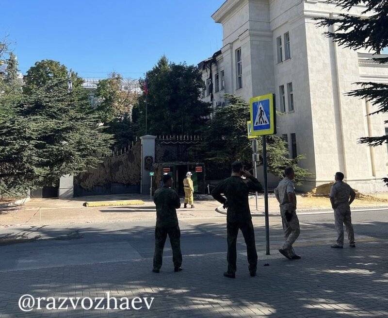 Над штабом Черноморского флота сбили беспилотник
