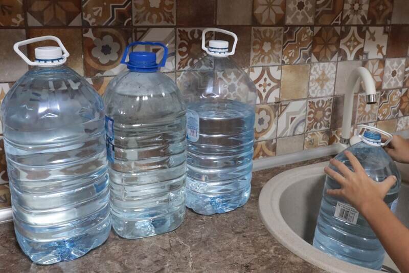 В Симферополе из-за масштабного отключения организовали подвоз воды