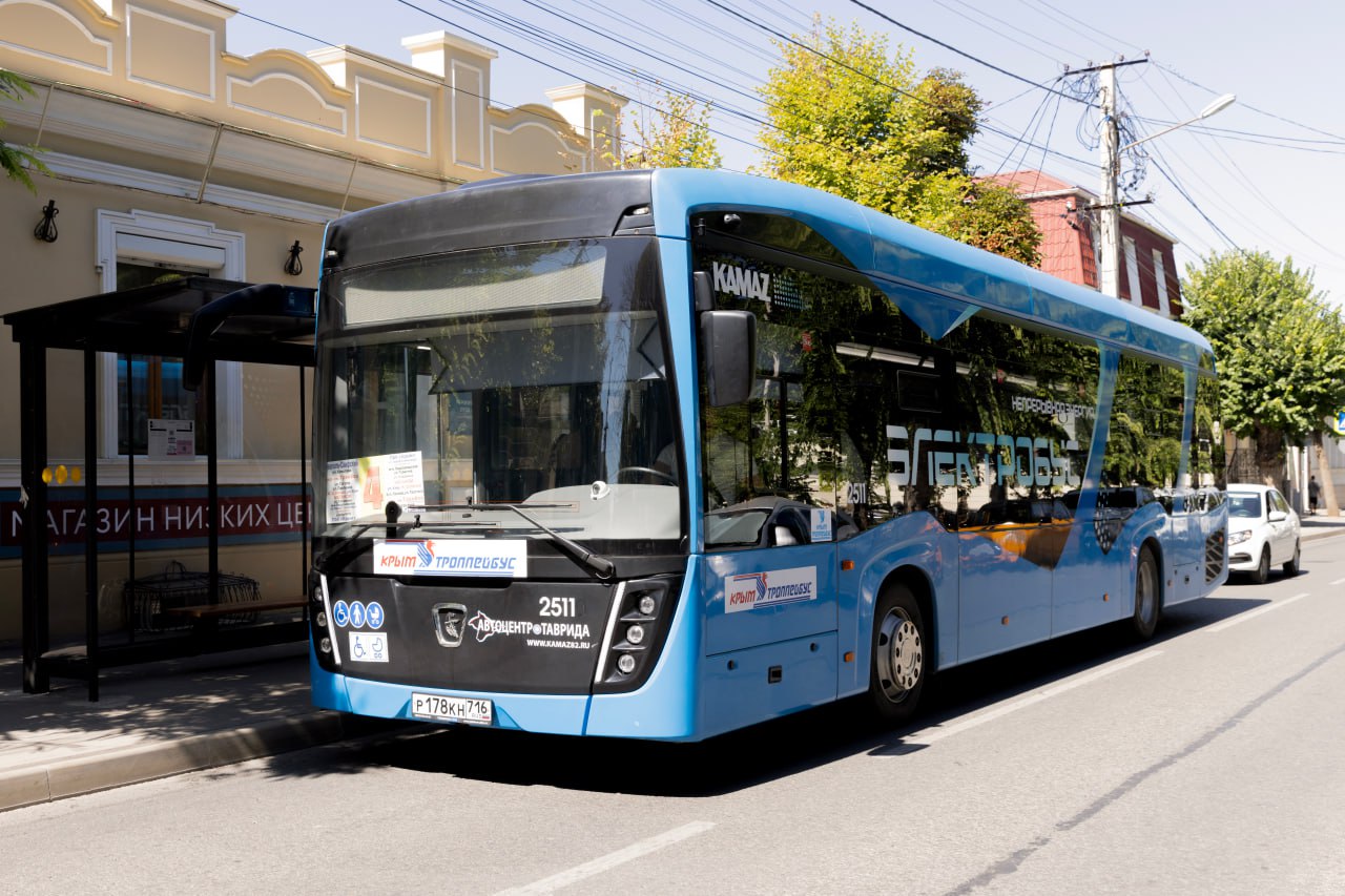 Бесшумный двигатель, экологичность и климат-контроль: в Симферополе начали тестировать отечественный электробус