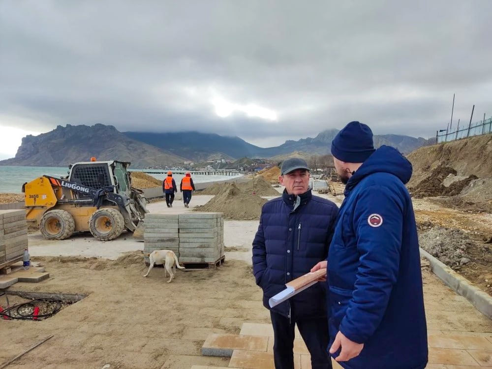 Темпы строительства - низкие: Гоцанюк оценил ход реконструкции набережной в Коктебеле