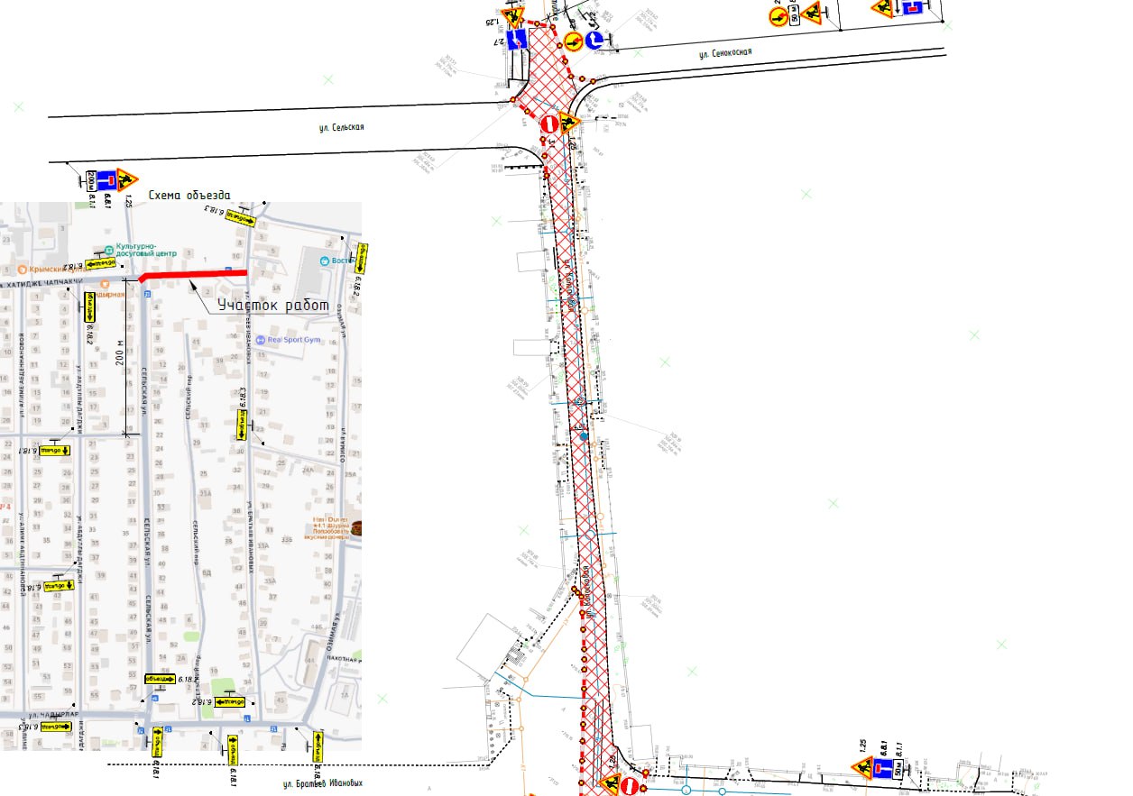 Некоторые улицы микрорайонов Каменка и Хошкельды перекроют с 2 по 9 ноября