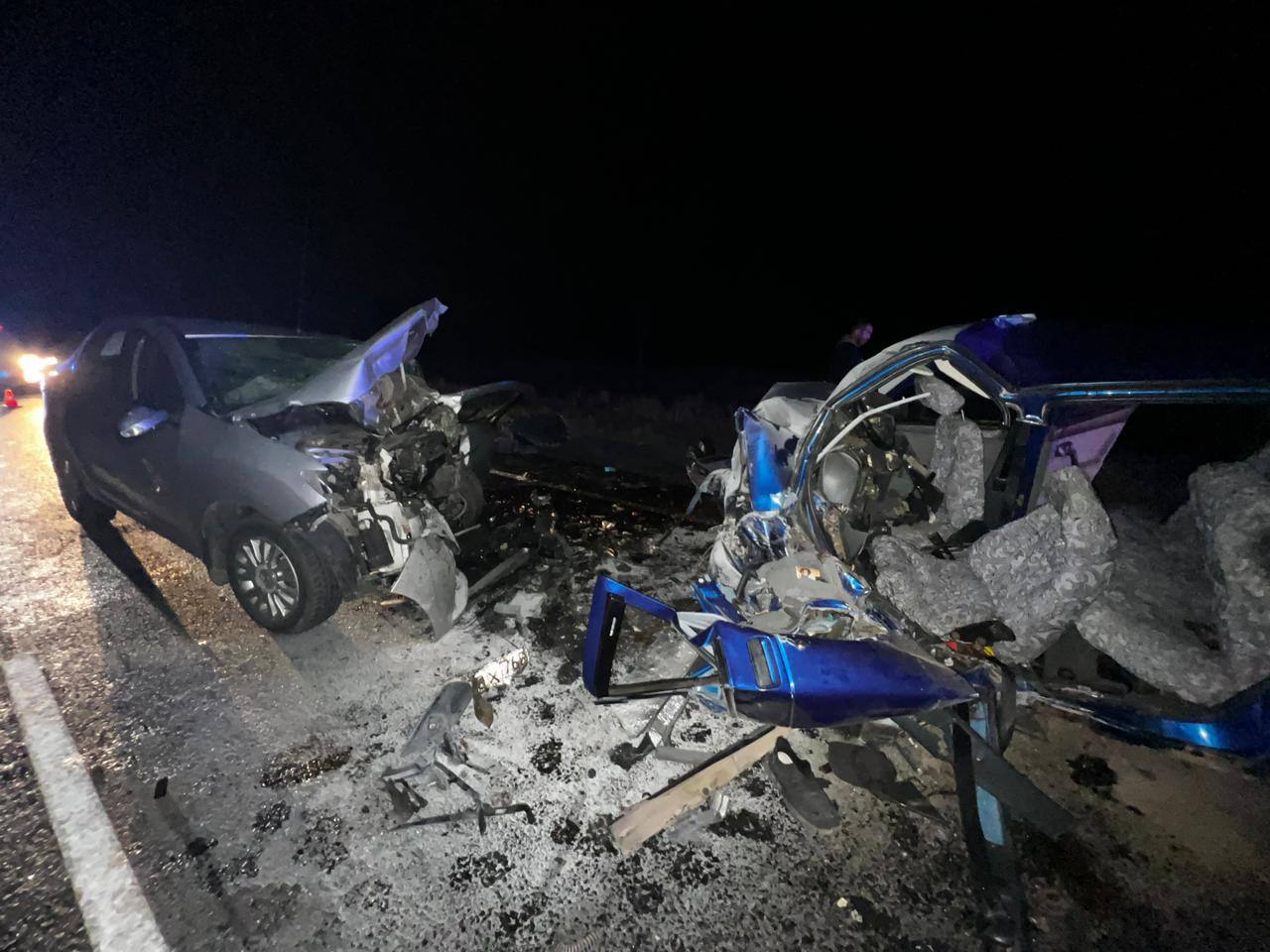 В лобовом ДТП на крымской дороге погибли два водителя