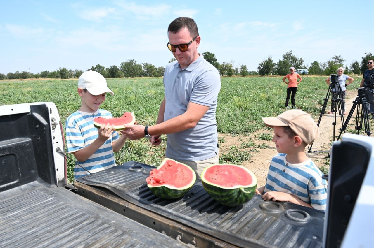 В Крыму стартовал сбор арбузов