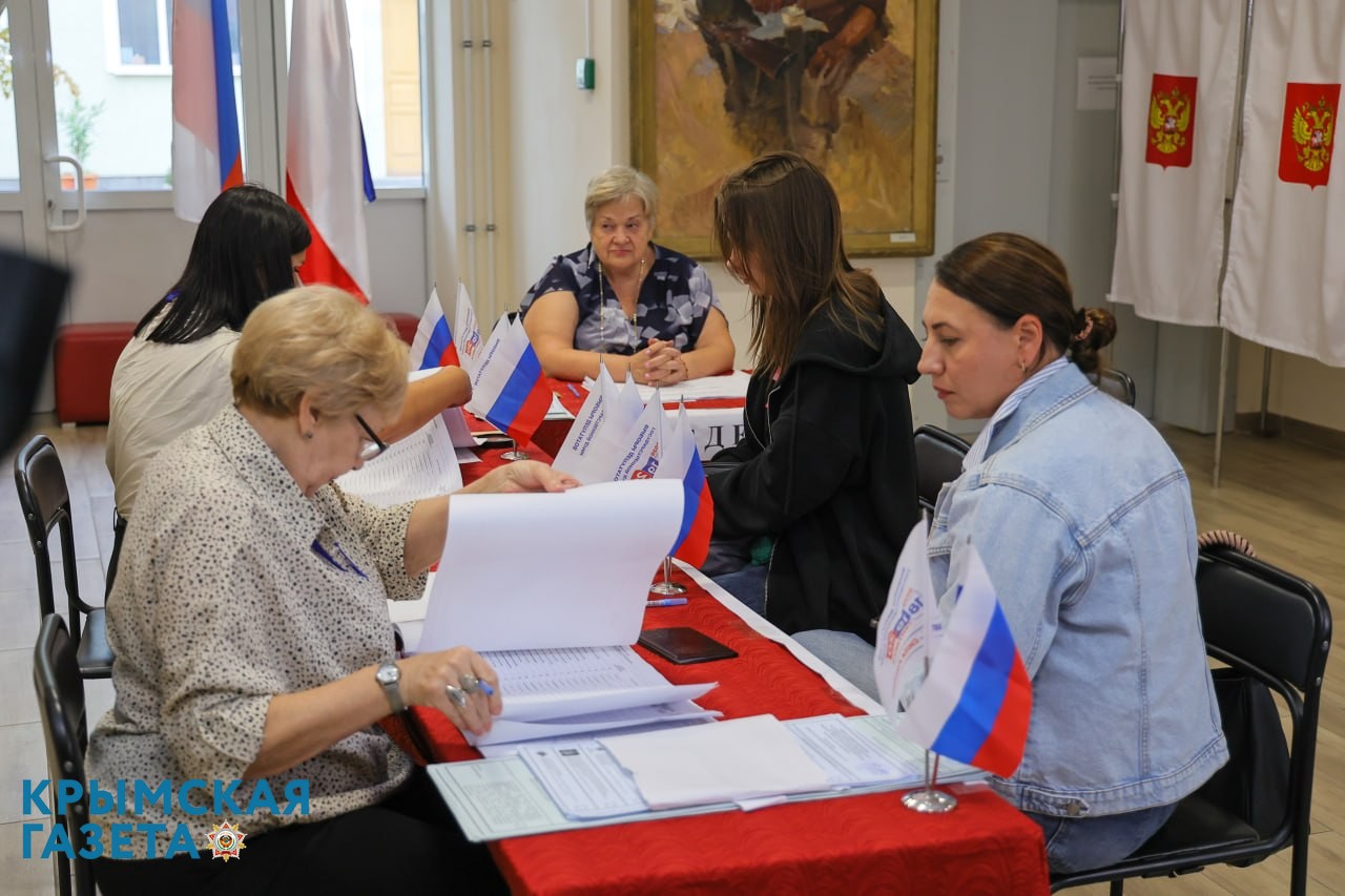 Крымчане активно голосуют на выборах депутатов Госдумы