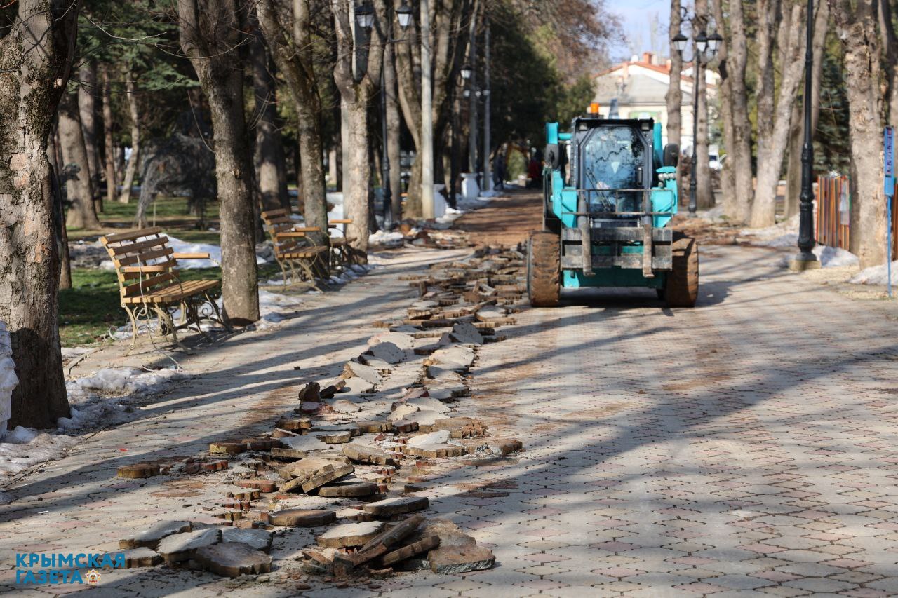 В Детском парке Симферополя началась реконструкция